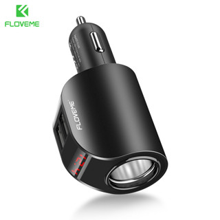 FLOVEME ที่ชาร์จในรถ ชาร์จเร็ว ที่จุดบุหรี่ในรถยนต์ Dual USB Type C PD20W 12-24V Car Charger ที่ชาร์จเร็วสุด