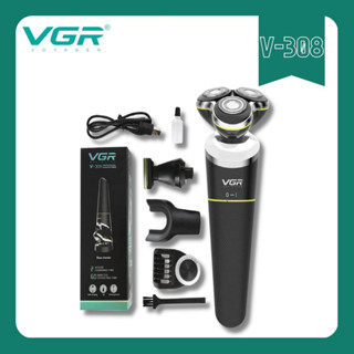 VGR navigator professional shaver and trimmer 2 in 1 เครื่องโกนหนวดและจอนไฟฟ้า รุ่น V-308