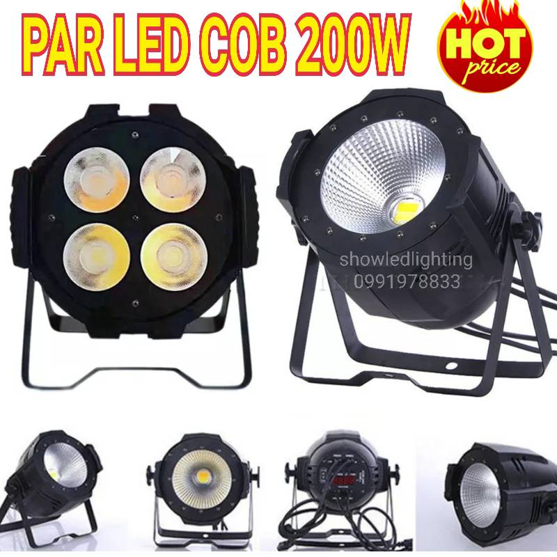 ไฟพาร์ LED 1LED*200W,4LED*50W Par COB 200w[มีตัวเลือกให้กด] แสงวอร์มล้วน ,แสงขาว&วอร์ม ไฟเธค ไฟปาร์ตี้ ไฟพาร์ ไฟดิสโก้ ไ