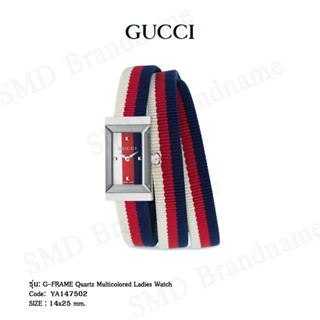 GUCCI นาฬิกาข้อมือผู้หญิง รุ่น NEW G-FRAME Quartz Multicolored Ladies Watch Code: YA147502