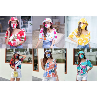 เซตสุดคุ้ม เสื้อ หมวก แมส ราคาประหยัด พร้อมส่ง!! ลายเสือ มารีมิโก๊ะ ต้องมีแล้วนาทีนี้