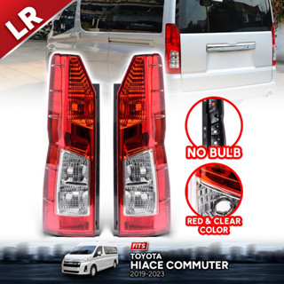 เสื้อไฟท้ายรถตู้ เสื้อไฟท้าย สำหรับ โตโยต้า ไฮเอช คอมมูเตอร์ TOYOTA HIACE COMMUTER ปี 2019-2022 1 คู่ มีขายแยก(ซ้าย+ขวา)