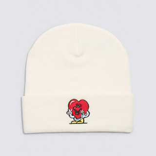 [ของแท้ ส่งฟรี จากไทย] VANS VALENTINES TALL CUFF BEANIE - ANTIQUE WHITE