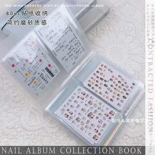 แฟ้มใส่สติกเกอร์ สมุดเก็บสติกเกอร์ ใส่ได้ 80แผ่น