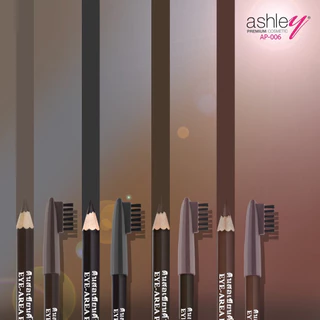 (1โหล12แท่ง) AP-006 ashley eye area wood pencil #ดินสอเขียนคิ้ว อาย แอเรีย วูด เพ็นซิล