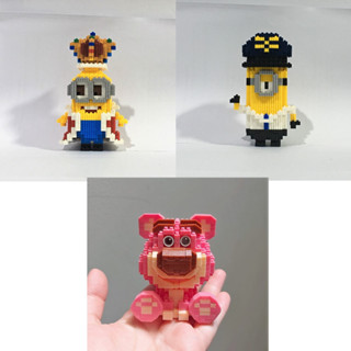 ตัวต่อ NanoBlock [Set D] หมี Lotso @Toy Story / พระราชา มินเนี่ยน / ตำรวจ มินเนี่ยน # Minions (ขายแบบต่อเสร็จแล้ว Only)