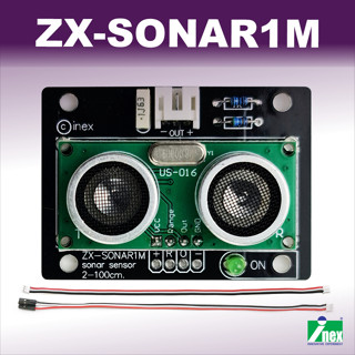 INEX ZX-Sonar1M โมดูลวัดระยะทางด้วยคลื่นอัลตร้าโซนิก#ผลการทำงานเป็นแรงดันไฟตรง/US016/ultrasonic/เซนเซอร์/sensor