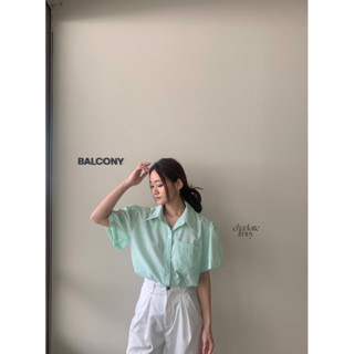 Tulip Shirt เชิ้ตแขนสั้น ดีเทลแขนทิวลิป ทรงสวย ดูดี คุณหนูดูแพงมากค่ะ