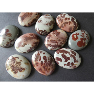 1 pc Natural Coffee Jasper 2-3 cm Polished Cabochon Stone / Top High Quality Stone / Jewelry Stone Healing Chakra.