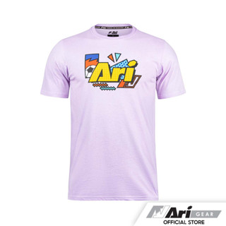 ARI FESTIVE COLORFUL LIFESTYLE TEE - PURPLE/YELLOW/BLACK เสื้อยืด อาริ คัลเลอร์ฟลู ไลฟ์สไตล์ สีม่วง