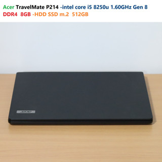 Notebook Acer TravelMate P214 -intel core i5 8250u 1.60GHz Gen 8 - DDR4 8GB -HDD SSD m.2  512GB