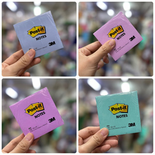 Post it note สีพาสเทล ขนาด 3 x 3 นิ้ว กระดาษโน้ต โพสท์-อิท 3m No.654