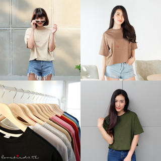 Clearance SALE เสื้อครอป OVERSIZED ไหล่มันจะตกๆหน่อย ครอป oversize crop