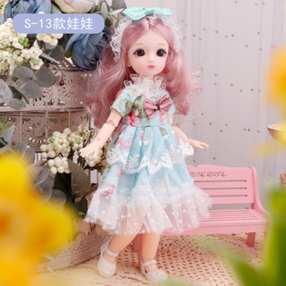 ตุ๊กตาบาร์บี้ ตัวใหญ่ ตุ๊กตา bjd ขนาด 30 cm มาพร้อมชุดและรองเท้า พร้อมส่ง