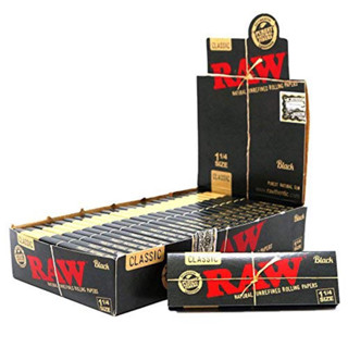 กระดาษโรล Raw black classic 1 1/4 ยกกล่อง