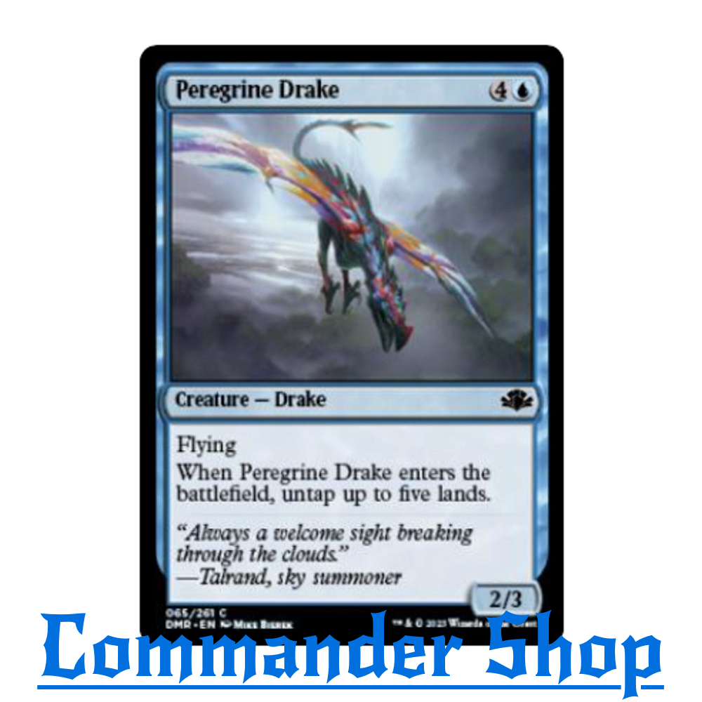 Peregrine Drake (Creature - Drake) Blue Mv5 Pw2/Tn3 Flying Untap การ์ดเกม Magic The Gathering (MTG)