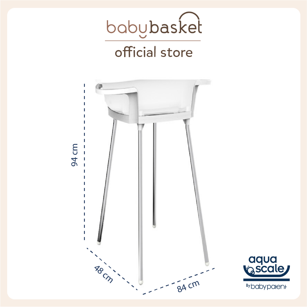 ขาตั้งอ่างอาบน้ำ Aquascle ฐานวางอ่างอาบน้ำ Baby Bathtub Scale Aqua Scale Stand For Infant Bath Tub