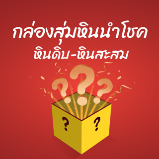 กล่องสุ่มหิน Mystery Box ❓ หินนำโชค หินดิบ สำหรับนักสะสม คนชอบหิน