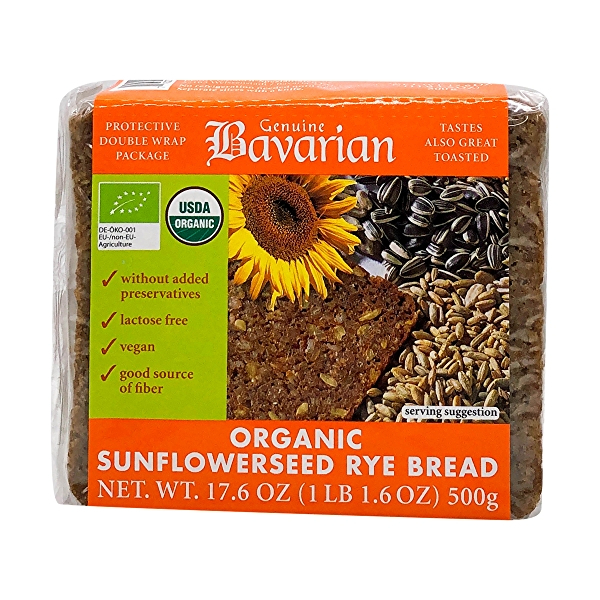 Bavarian Organic Sunflower Bread Sliced ขนมปังซันฟลาวเวอร์ออร์แกนิกแบบสไลซ์