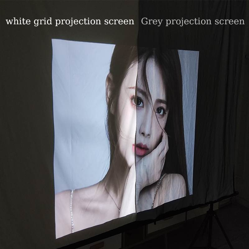 จอโปรเจคเตอร์ความสว่างสูง เเบบ 100,120 นิ้ว ใหม่ Full-Angle Anti-Light Curtain ผ้าใบส่งแบบพับ+ขาตั้ง(มุมมมอง 1ุ60 องศา) ราคา ถูกที่สุด ดีลบีเคเค แกลเลอรีภาพที่ 5