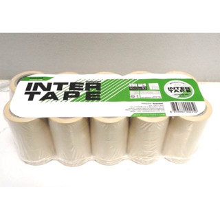 เทปกาวย่น เทปกระดาษกาวย่น เทปย่นพ่นสี แพ็ค50ม้วน หน้ากว้าง34 Inter tape