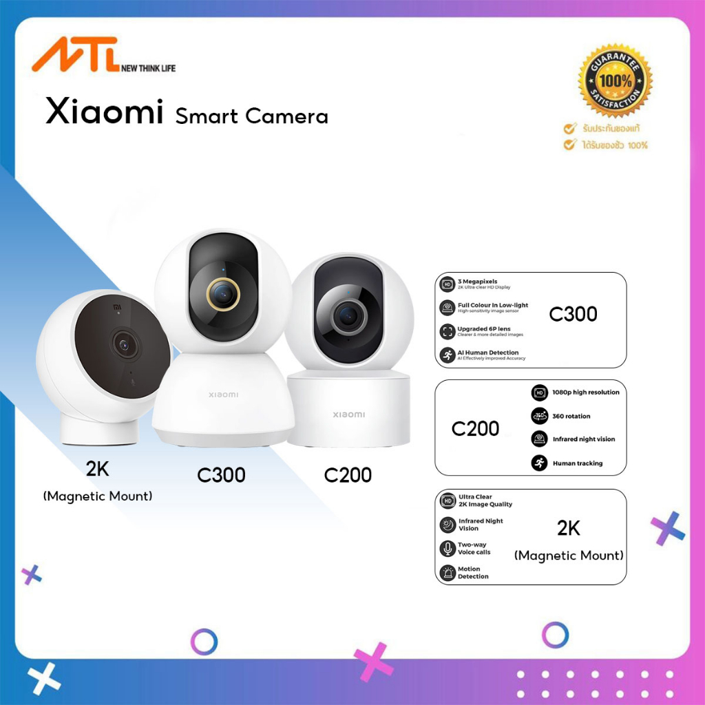 (พร้อมส่งจาก กทม)Xiaomi Mi 360° Home Security Camera 2K / 2k Pro / 1080p กล้องวงจรปิดอัจฉริยะ เสี่ยวหมี่