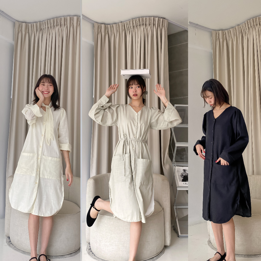 พร้อมส่ง1-2วันถึง meme dress เดรสยาว เดรสแฟชั่น แถมคาดผม