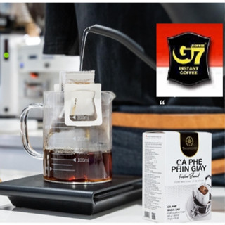 กาแฟดริป G7 Drip Coffee ดริป พรีเมียม กาแฟดำ Black Coffee 100% Pure Soluble ขนาด 10 กรัม จำนวน 10 ซองต่อกล่อง(เวียดแท้)