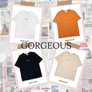 เสื้อยืด Oversize Gorgeous by AnyWear ผ้าCotton100% ผ้านุ่ม ทรงเกาหลี ใส่สบาย