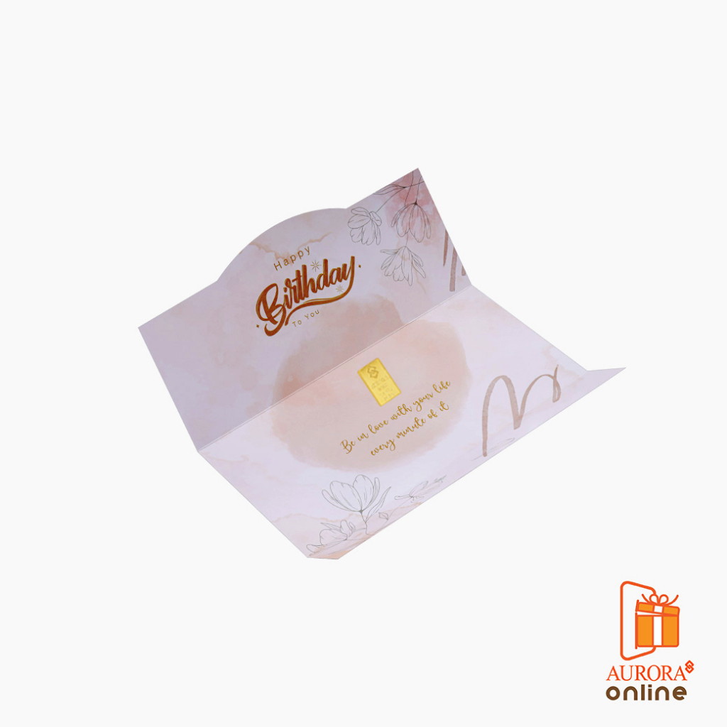 AURORA การ์ดใส่ทองแผ่น น้ำหนัก 0.5 กรัม