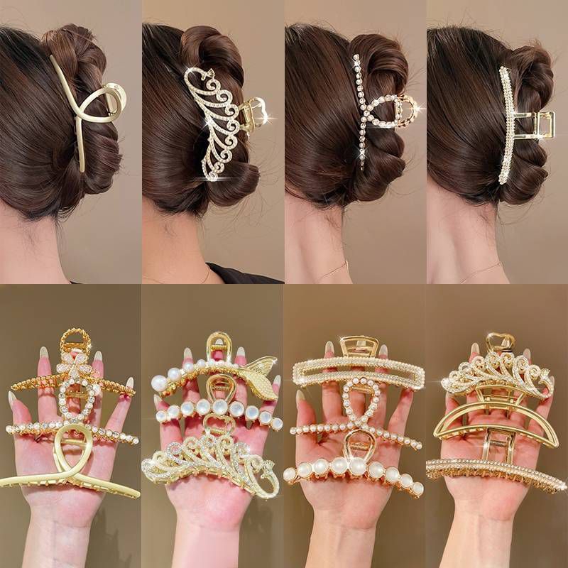 กิ๊บหนีบผมทรงม้วนโลหะประดับดอกทานตะวันเทพนิยาย(พร้อมส่ง)