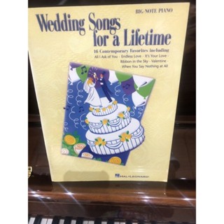 WEDDING SONGS FOR  A LIFETIME - BIG NOTE PIANO (HAL)