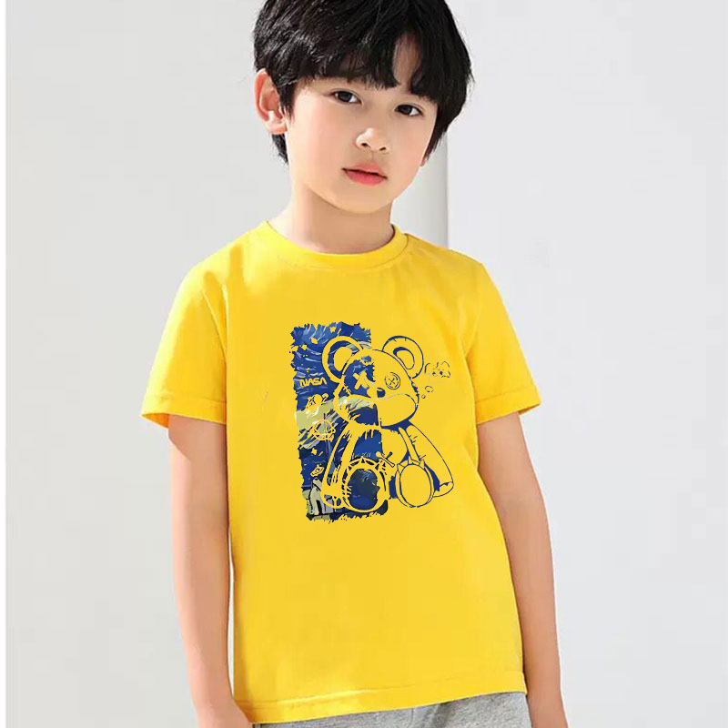 K-2290-SHORT  7สี  เสื้อยืดแขนสั้นเด็กลายการ์ตูนน่ารัก ผ้านุ่มใส่สบาย ลายเยอะ สีครบ ไซส์ครบ **ปลีก-ส่ง**