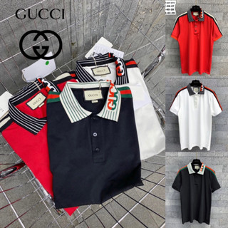 เสื้อโปโล Gucci 👕Hiend 1:1 🔖 เสื้อโปโลผู้ชาย