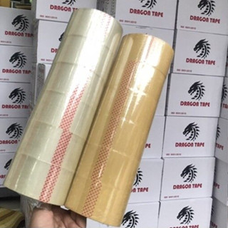 เทปกาว เทปOPP ดราก้อนเทป (Dragon Tape) กว้าง 2 นิ้ว ยาว 100 หลา หนา 38 ไมคอน