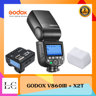 แฟลชรุ่นใหม่ล่าสุด  Godox V860 III V860III แฟลชออโต้ TTL แบตลิเธี่ยม พร้อมทริกเกอร์ X2T แถมฟรีซอฟบอค