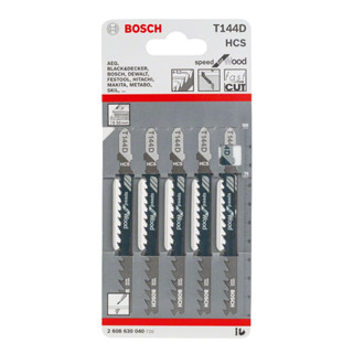 ใบเลื่อยจิ๊กซอ ตรา BOSCH # T144D [ตัดไม้]  แผง/5ใบ