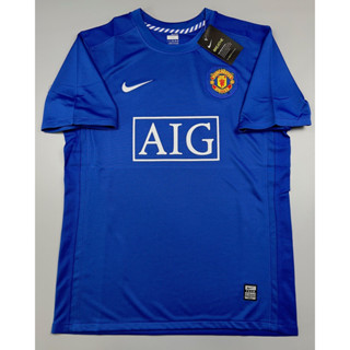 เสื้อบอล ย้อนยุค แมนยู 2008 เยือนสาม  Retro Manchester United Third เรโทร คลาสสิค 2008-09