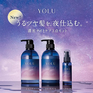 [YOLU] Calm Night Repair Set_Shampoo(475ml)_Treatment(475g)_Hair Oil(80m)_[โยรุ] แชมพู_ทรีทเมนท์บำรุงผม_น้ำมันใส่ผม [Direct from Japan]