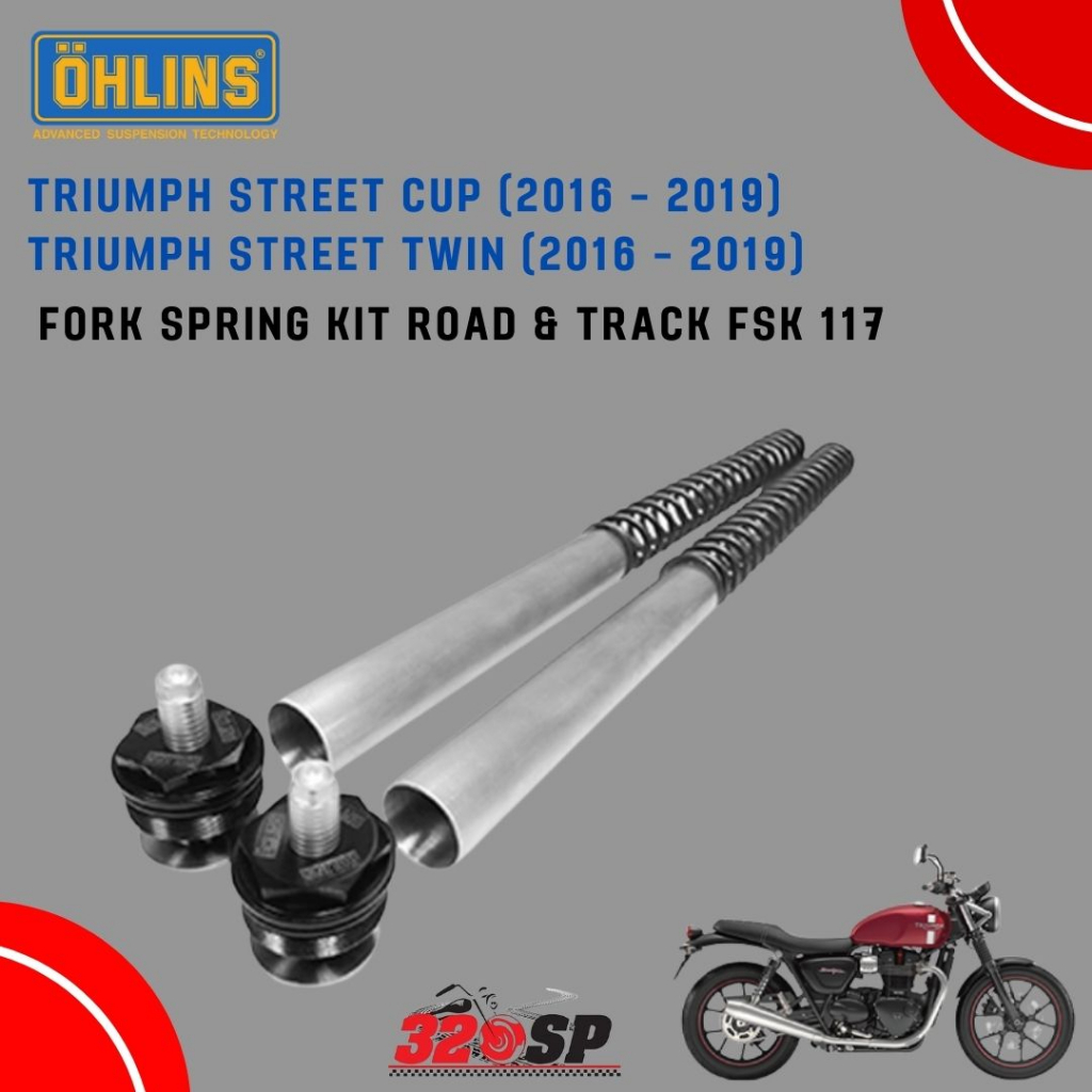 สปริงโช้คหน้า Ohlins FSK117 For Triumph Street Twin 2016 +
