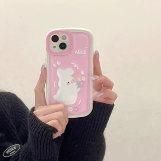 ✨ส่งของขวัญ✨เคสไอโฟน 14 Pro Max 13 12 11 เคส for เคสไอโฟน11 promax กระต่าย น่ารัก พกง่ายๆ iPhone13 การป้องกันการตก Case