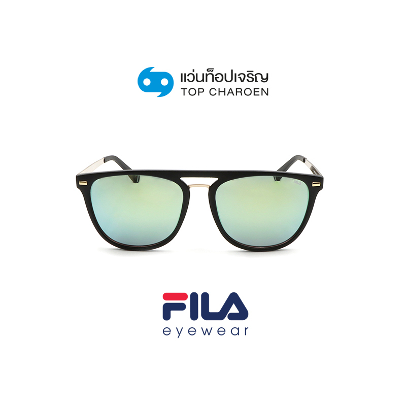 FILA แว่นกันแดดทรงเหลี่ยม SF9341I-U28G size 56 By ท็อปเจริญ