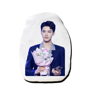 หมอนไดคัท สั่งทำ ตุ๊กตา ตุ๊กตาหน้าเหมือน หมอนตุ๊กตา ตุ๊กตารูปคน ดาราจีน ถือดอกไม้ กงจวิ้น Gong Jun