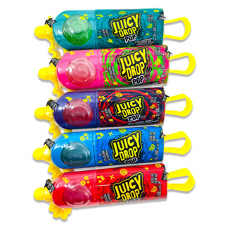 Juicy Drop Pop Sweet Lollipops Candy with Sour Liquid ขนม usa