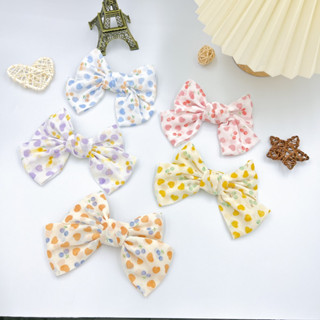 กิ๊บติดผมประดับโบว์ ลายน่ารักๆ ชุดที่2 (มีสินค้าพร้อมส่ง)