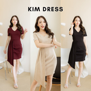 [กรอกโค้ด WYNEWU ลด 65.-] Basicnotbasics - Kim dress เดรสทำงาน เดรสผ้ายืด