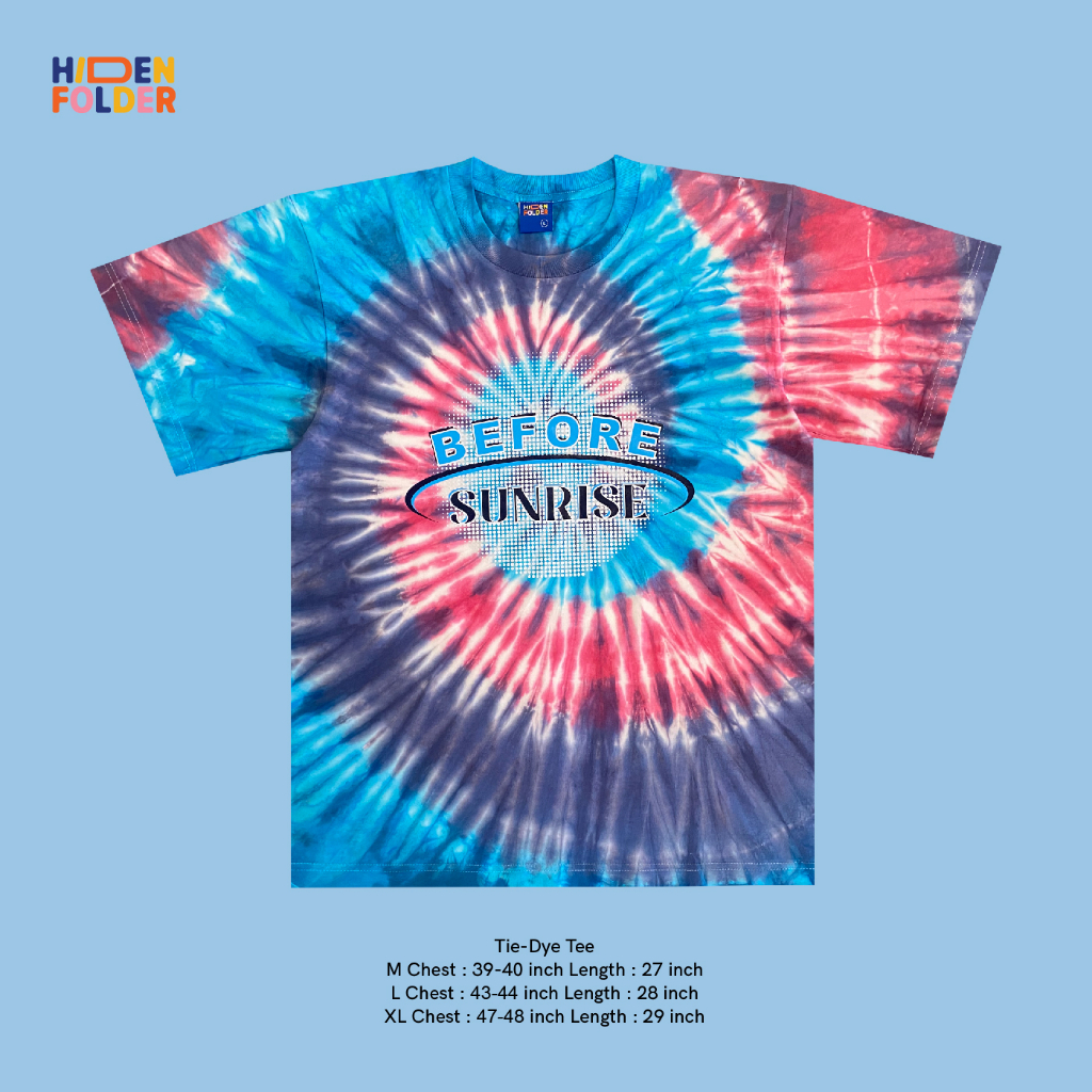 Hidden Folder (Before Sunrise : Tie-dye) เสื้อยืดมัดย้อม