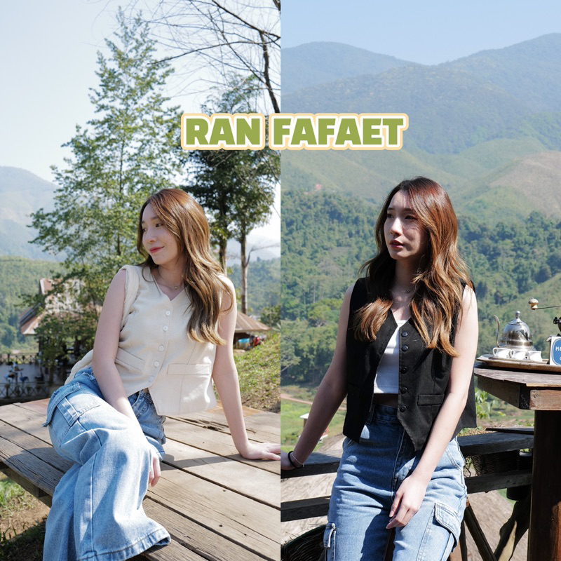 เสื้อกั๊กแขนกุด มีซับใน (4025) ranfafaet