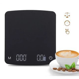 เครื่องชั่งตวงกาแฟจับเวลาอัตโนมัติ0.1g-2kg scale coffee espesso&amp;dripmode