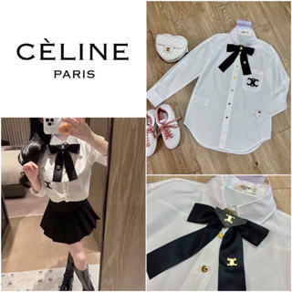 เสื้อเชิ้ต CELINE SHIRT WITH BOW